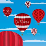 &quot;I Love You&quot; hot air balloons in French