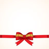 red ribbon with bows