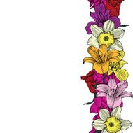 Beautiful flower frame N3
