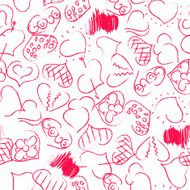 happy valentines hearts pattern N2