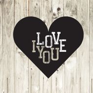 Valentine's day card Vector
