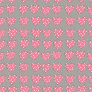 pink heart with polka dots