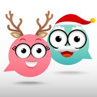 Couple Chat Christmas