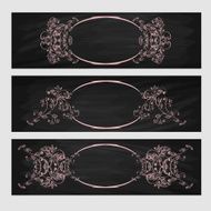 Design element Beauty decorative frame for text N11