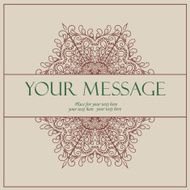 Vintage invitation card with lace ornament N31