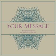 Vintage invitation card with lace ornament N32