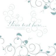 Vintage invitation card with lace ornament N34