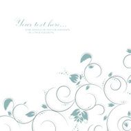 Vintage invitation card with lace ornament N35