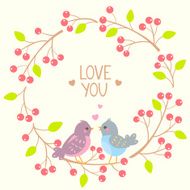 wreath and birds