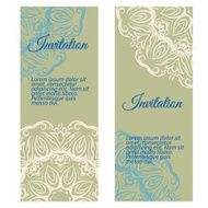 Banners invitation style retro vintage