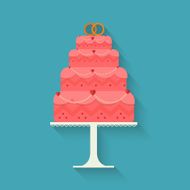 Wedding cake style flat