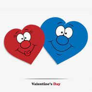 Abstract cartoon hearts N2