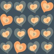 hearts different color and size