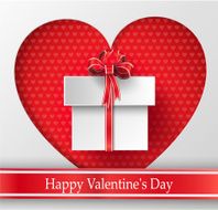 Valentines day Abstract paper hearts N5