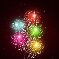 Bright Fireworks Show