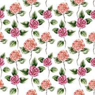 Seamless pattern with Ñamellia flower N2