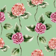 Seamless pattern with Ñamellia flower N3