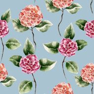 Seamless pattern with Ñamellia flower N5