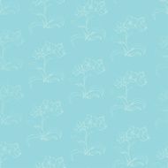 Seamless pattern with orchid