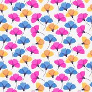 Simple seamless pattern in flower vector