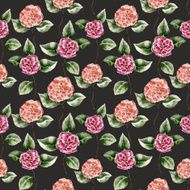 Seamless pattern with Ñamellia flower N6