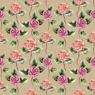 Seamless pattern with Ñamellia flower N8