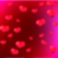abstract background with blur hearts