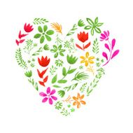 Watercolor heart N19