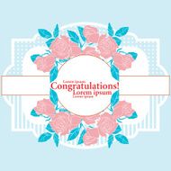 Greeting card with roses N2