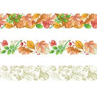 Autumn leaves Abstract seamless background