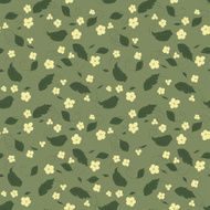 Beautiful seamless floral background with flowers and leaves