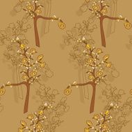 Blossoming cherry tree