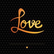 Romantic greeting card with typography elements N2