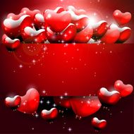 Valentine&#039;s Day red greeting card