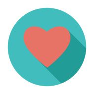 Heart Flat Icon N7