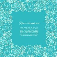 Ornamental frame with roses N5