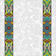 lace border stripe in ornate floral background N12