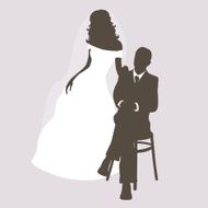 Bride and groom N35