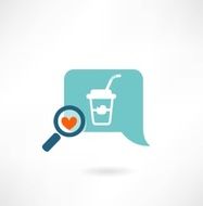 love to drink with a straw icon
