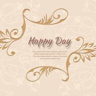 Abstract background with flowers in vintage style N18