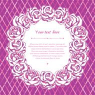 Vintage Floral Card with Roses Vector Design Element background invitation
