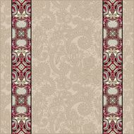 lace border stripe in ornate floral background N14