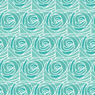 Turquoise seamless rose pattern