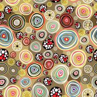 Graphical abstract seamless floral pattern of different N6