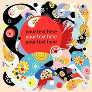 Graphical abstract seamless floral pattern of different N7