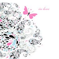 Graphical abstract seamless floral pattern of different N12