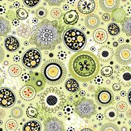 Graphical abstract seamless floral pattern of different N14
