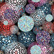 Graphical abstract seamless floral pattern of different N20