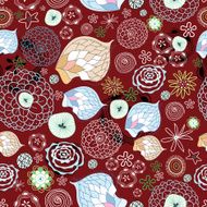 Graphical abstract seamless floral pattern of different N21