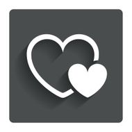 Hearts sign icon Love symbol N5